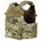 The Condor Modular Operator Plate Carrier Gen II in MultiCam features multiple attachment points and padding, designed for military or law enforcement use.